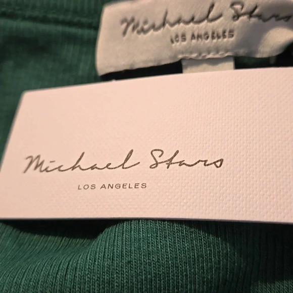 Michael Stars Women's Side-Ruched Ultra Rib Midi Dress - Scoop Neck, Size XLP - Picture 8 of 15